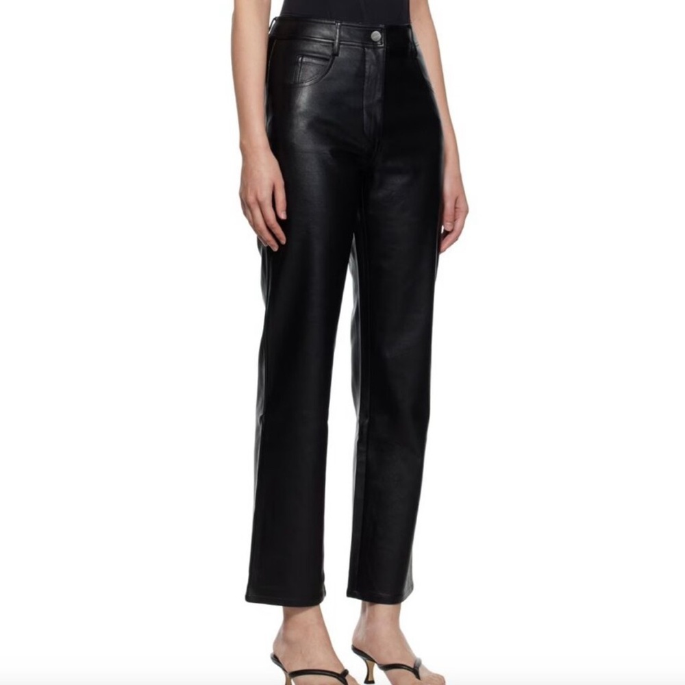 Miaou Black Junior Vegan Leather Pants Women’s Size Medium FLAW